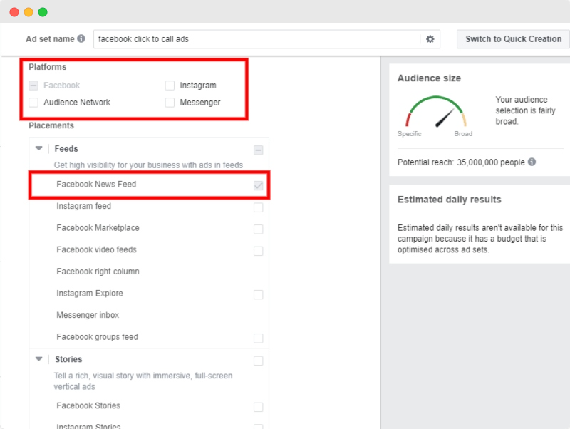 set up a click-to-call ad on Facebook Guide